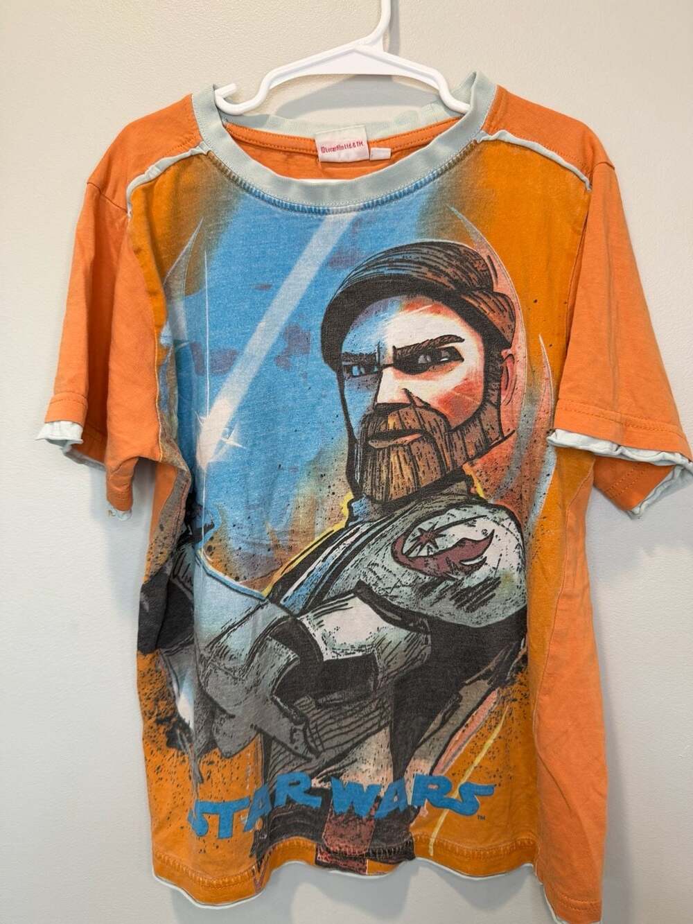 Star Wars Obi-Wan Kenobi Graphic T-Shirt Size 8A Orange